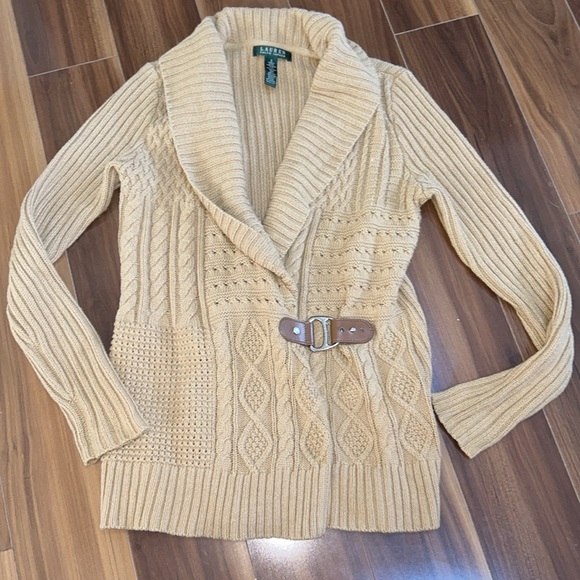 Small Lauren Ralph Lauren knit sweater cardigan - Picture 1 of 6